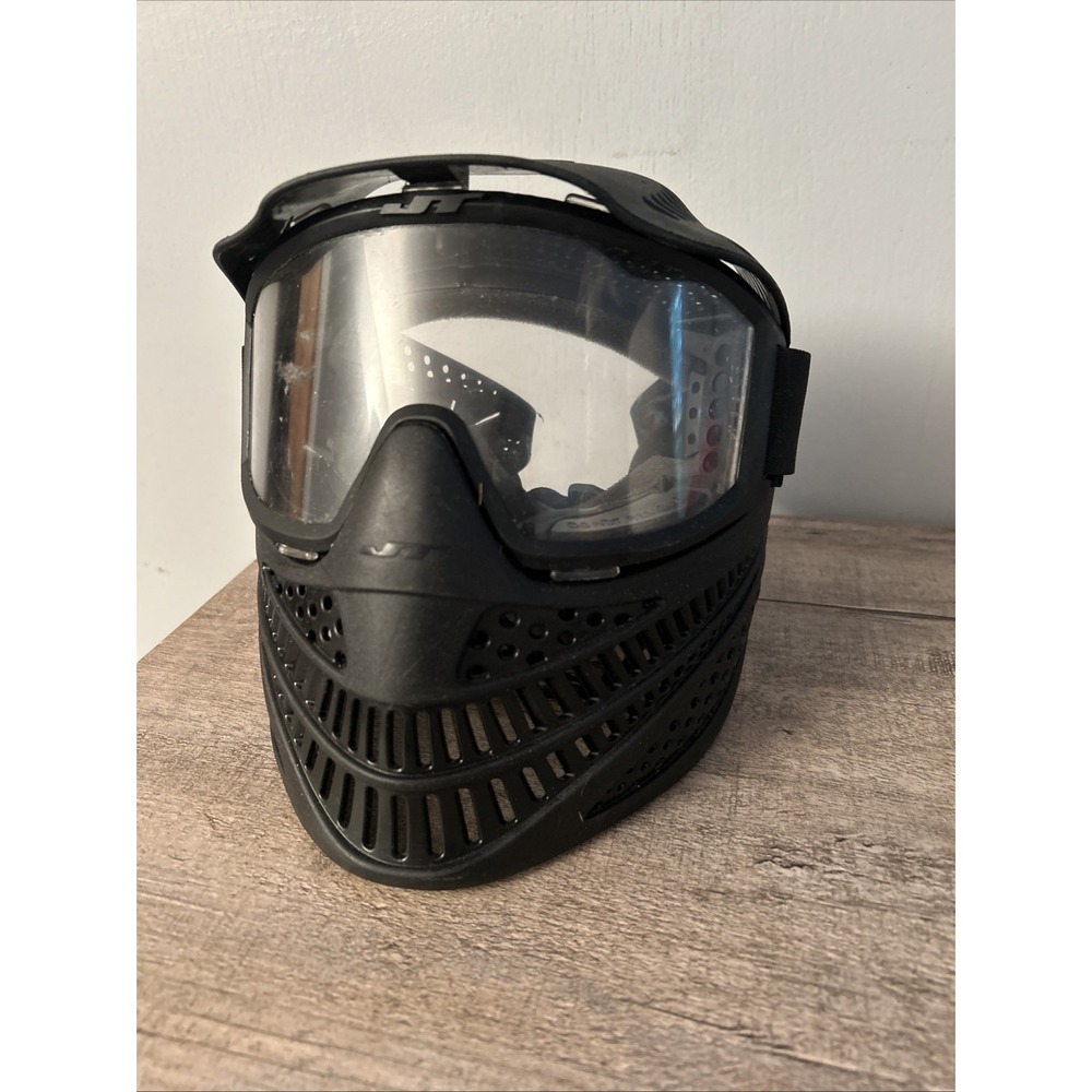 JT ProFlex Paintball Full Face Mask Goggles, Black Pre-Owned